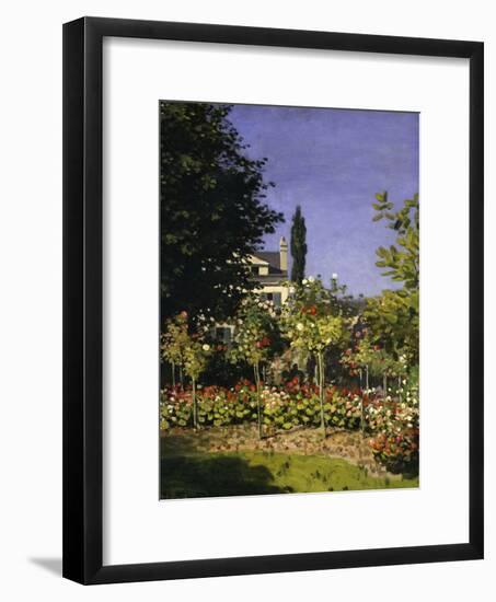 Garden in Bloom, c.1866-Claude Monet-Framed Giclee Print