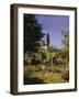 Garden in Bloom, c.1866-Claude Monet-Framed Giclee Print