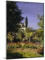 Garden in Bloom, c.1866-Claude Monet-Mounted Giclee Print