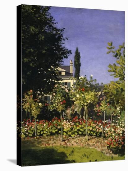 Garden in Bloom, c.1866-Claude Monet-Stretched Canvas