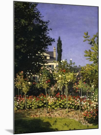 Garden in Bloom, c.1866-Claude Monet-Mounted Giclee Print