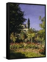 Garden in Bloom, c.1866-Claude Monet-Framed Stretched Canvas