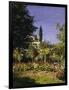 Garden in Bloom, c.1866-Claude Monet-Framed Giclee Print