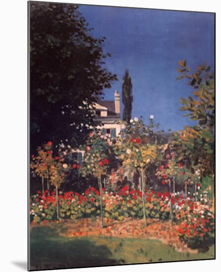 Garden in Bloom-Claude Monet-Mounted Art Print