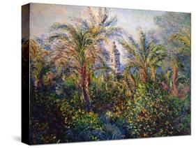 Garden in Bordighera, Impression of Morning, 1884-Claude Monet-Stretched Canvas