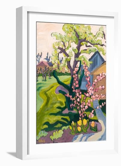 Garden In Dusk Light, 2006-Marta Martonfi-Benke-Framed Giclee Print