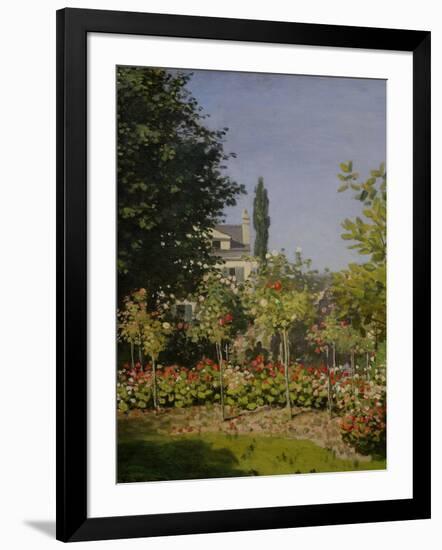 Garden in Flower-Claude Monet-Framed Giclee Print