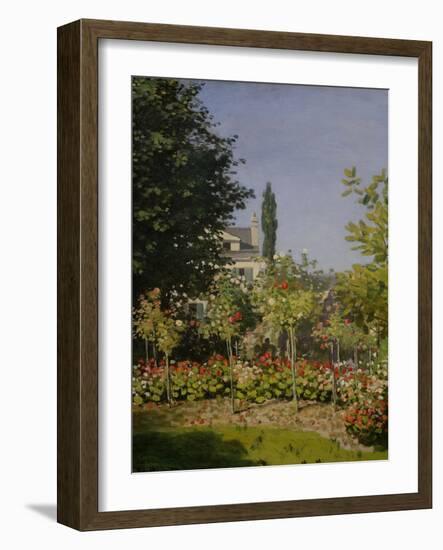 Garden in Flower-Claude Monet-Framed Giclee Print