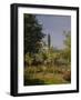 Garden in Flower-Claude Monet-Framed Giclee Print