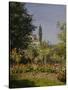 Garden in Flower-Claude Monet-Stretched Canvas