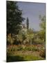 Garden in Flower-Claude Monet-Mounted Giclee Print