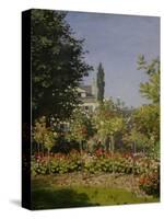 Garden in Flower-Claude Monet-Stretched Canvas