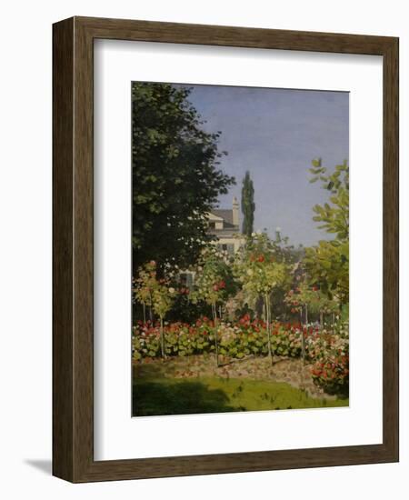 Garden in Flower-Claude Monet-Framed Giclee Print