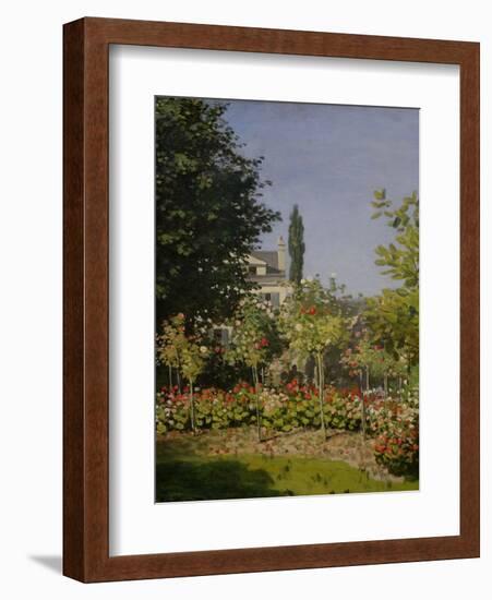 Garden in Flower-Claude Monet-Framed Giclee Print