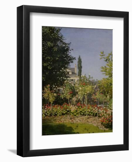 Garden in Flower-Claude Monet-Framed Giclee Print