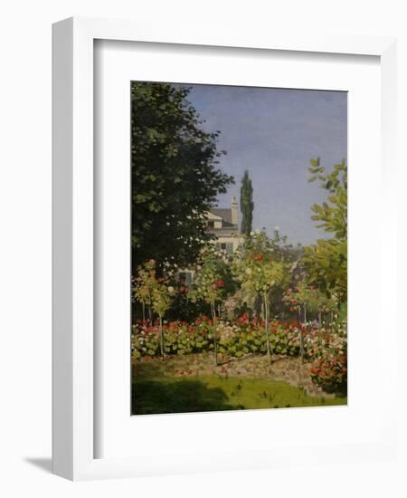 Garden in Flower-Claude Monet-Framed Giclee Print