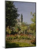 Garden in Flower-Claude Monet-Mounted Giclee Print