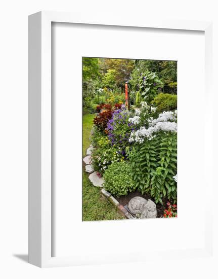 Garden in full bloom, Sammamish, Washington State-Darrell Gulin-Framed Photographic Print