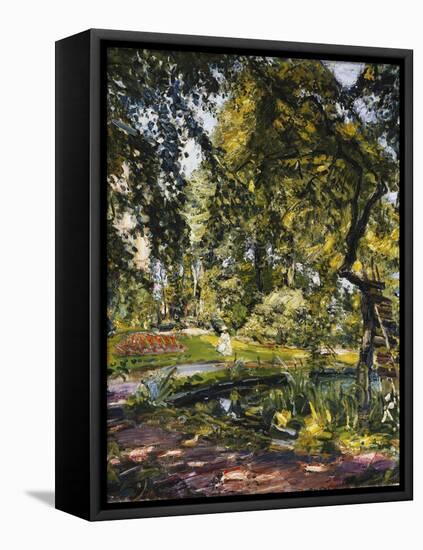 Garden in Godrammstein with a Twisted Tree and Pond; Garten in Godrammstein Mit Verwachsenem Baum…-Max Slevogt-Framed Stretched Canvas