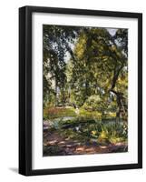 Garden in Godrammstein with a Twisted Tree and Pond; Garten in Godrammstein Mit Verwachsenem Baum…-Max Slevogt-Framed Giclee Print