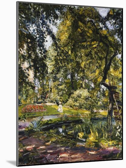 Garden in Godrammstein with a Twisted Tree and Pond; Garten in Godrammstein Mit Verwachsenem Baum…-Max Slevogt-Mounted Giclee Print