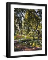 Garden in Godrammstein with a Twisted Tree and Pond-Max Slevogt-Framed Giclee Print