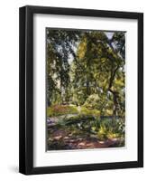 Garden in Godrammstein with a Twisted Tree and Pond-Max Slevogt-Framed Giclee Print