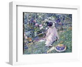 Garden in June, 1911-Frederick Carl Frieseke-Framed Giclee Print