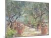 Garden in Porto Ercole, Italy, 1996-Karen Armitage-Mounted Giclee Print