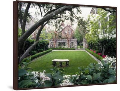 'Garden in Residential Home, Charleston, SC' Photographic Print