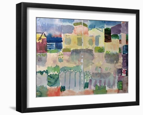 Garden in Saint-Germain, the European Quarter of Tunis, 1914-Paul Klee-Framed Giclee Print