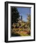 Garden in Sainte-Adresse-Claude Monet-Framed Giclee Print