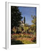 Garden in Sainte-Adresse-Claude Monet-Framed Giclee Print