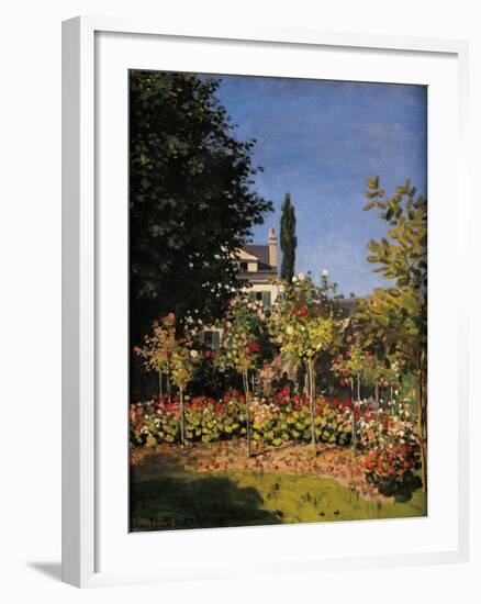 Garden in Sainte-Adresse-Claude Monet-Framed Giclee Print
