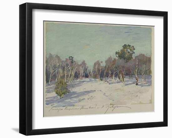 Garden in Snow, 1880S-Isaak Ilyich Levitan-Framed Giclee Print