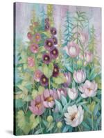 Garden in Spring 1-Vera Hills-Stretched Canvas