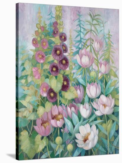 Garden in Spring 1-Vera Hills-Stretched Canvas