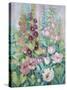 Garden in Spring 1-Vera Hills-Stretched Canvas