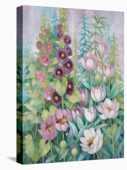 Garden in Spring 1-Vera Hills-Stretched Canvas