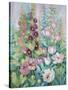 Garden in Spring 1-Vera Hills-Stretched Canvas