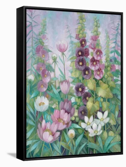 Garden in Spring 2-Vera Hills-Framed Stretched Canvas