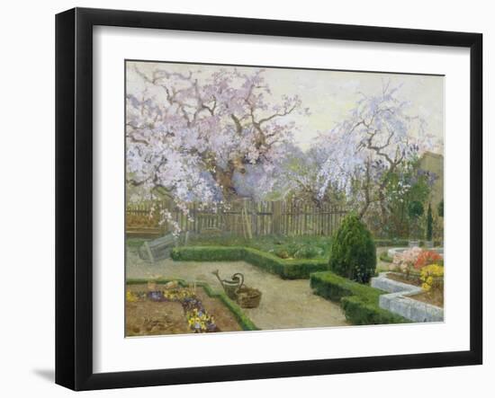 Garden in spring-Paul Reiffenstein-Framed Giclee Print