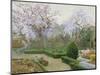 Garden in spring-Paul Reiffenstein-Mounted Premium Giclee Print