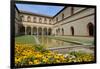 Garden in the Ducal Courtyard, Sforzesco Castle (Castello Sforzesco), Milan, Lombardy, Italy-Peter Richardson-Framed Premium Photographic Print