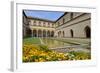 Garden in the Ducal Courtyard, Sforzesco Castle (Castello Sforzesco), Milan, Lombardy, Italy-Peter Richardson-Framed Photographic Print