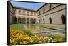 Garden in the Ducal Courtyard, Sforzesco Castle (Castello Sforzesco), Milan, Lombardy, Italy-Peter Richardson-Framed Stretched Canvas