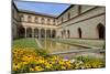 Garden in the Ducal Courtyard, Sforzesco Castle (Castello Sforzesco), Milan, Lombardy, Italy-Peter Richardson-Mounted Photographic Print