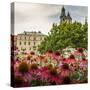 Garden in Wawel Castle, Cracow, Poland-Curioso Travel Photography-Stretched Canvas