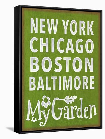 Garden Itinerary-Margaret Wilson-Framed Stretched Canvas