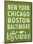 Garden Itinerary-Margaret Wilson-Mounted Giclee Print